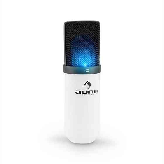 MIC-900WH-LED Набір USB-мікрофонів Конденсаторний мікрофон V3 Штанга мікрофона LED білий (Німеччина, читати Рівне