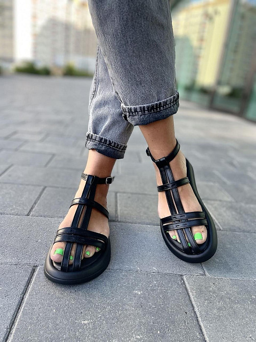 PGV Босоніжки жіночі PGV 1240 чорні (літо, шкіра натуральна) (5141) 36-39 Коломыя - изображение 9