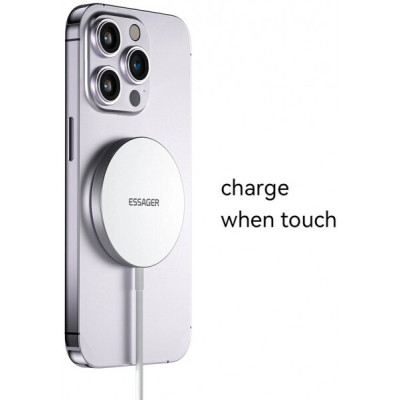 Зарядное устройство Essager 2-in-1 wireless charger 15W magnetic for phone and earphones (EWXCX-YT02-Z) Винница - изображение 3