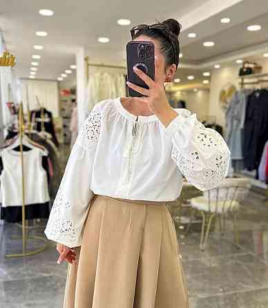 Женская стильная современная вышиванка 80% хлопок, 20% полиэстер Одесса