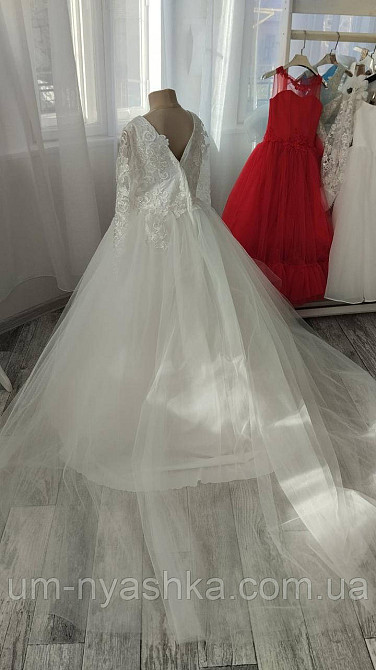 Длинное белое платье на рост 134-152 Кривой Рог - изображение 2