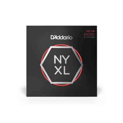 Струны для гитары D'Addario NYXL Electric Light Top / Heavy Bottom 8-String (10-74) (NYXL1074) Винница
