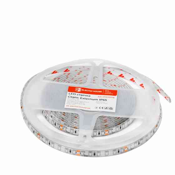 LED стрічка 12Вт 24В SMD2835 120 діодів, синій, серія Externum IP65 , гарантія 3 роки Дніпро