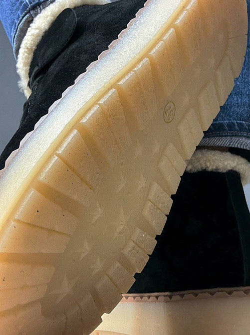 Ботинки женские Hengji 68-2 замшевые на меху с опушкой черные, 41, 25,5 см Киев - изображение 17