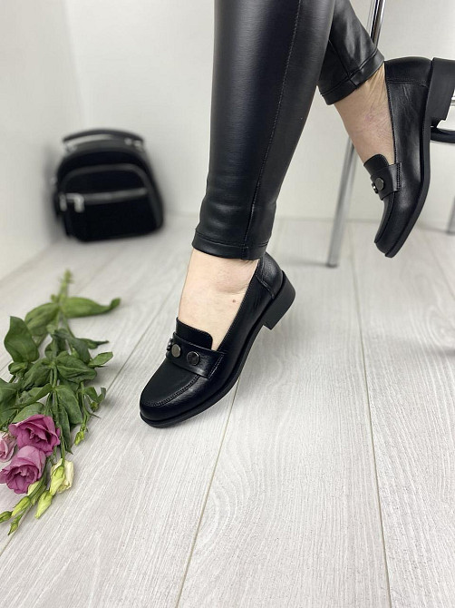 Vikttorio Туфлі жіночі VIKTTORIO ЖАЗИНА чорні (весна-осінь, шкіра натуральна) (2699) 36р. Коломия - фото 2