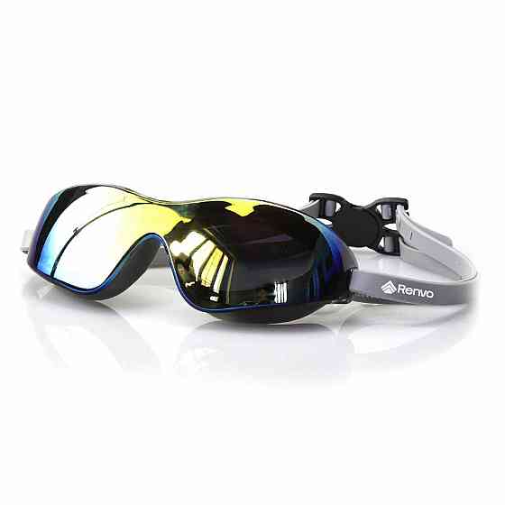 Окуляри для плавання Renvo Parma Уні Anti-fog Чорний, Сірий OSFM (2SG500-02) Киев
