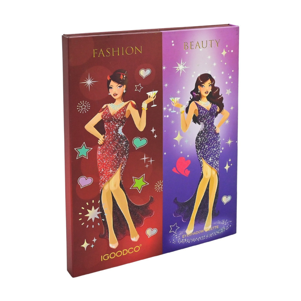 Детская палетка теней для век IG3078, 84 цвета, кисточка, аппликаторы Винница - изображение 1