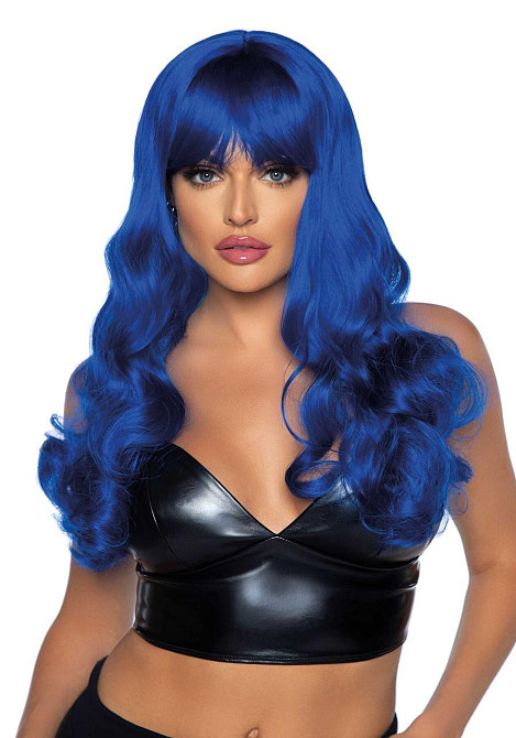 Хвиляста перука Leg Avenue Misfit Long Wavy Wig Blue, довга, реалістичний вигляд, 61 см Sex Aura Київ - фото 2