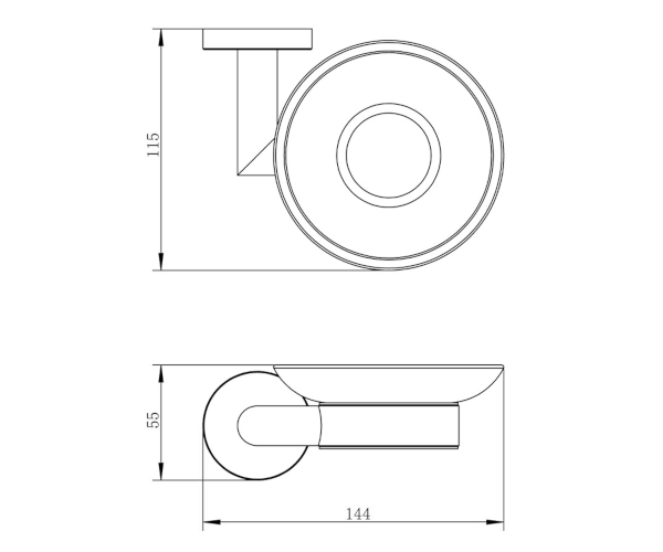 Мильниця для ванни HRANICE хром Київ - фото 2