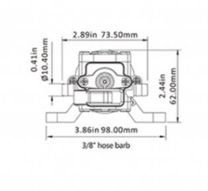 Помпа Автоматична Диафрагмова Помпа 4,3 Л/Год 12В 3/8 Труба Для Подачи Води Київ - фото 3
