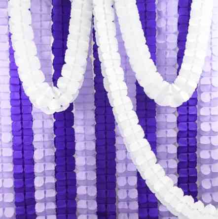 Гирлянда растяжка бумажная 3 м 16 на 11 см малиновый Киев