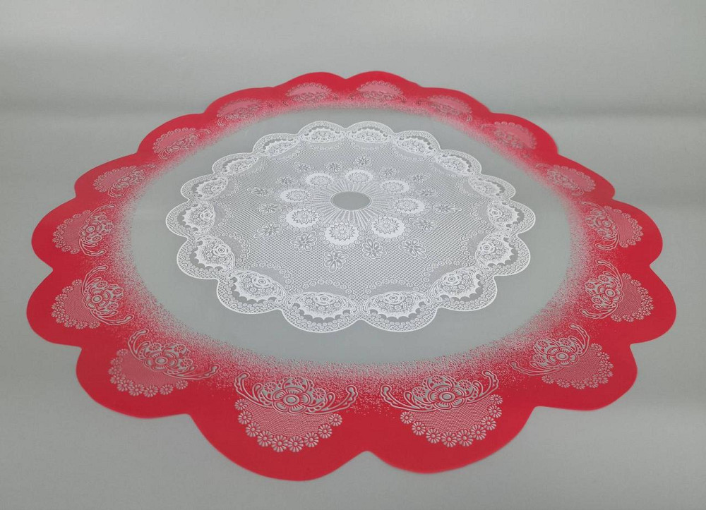 Салфетка дла цветов диаметром 60 см с рис, 100 шт № 336 (2) (100 шт) Харьков - изображение 1