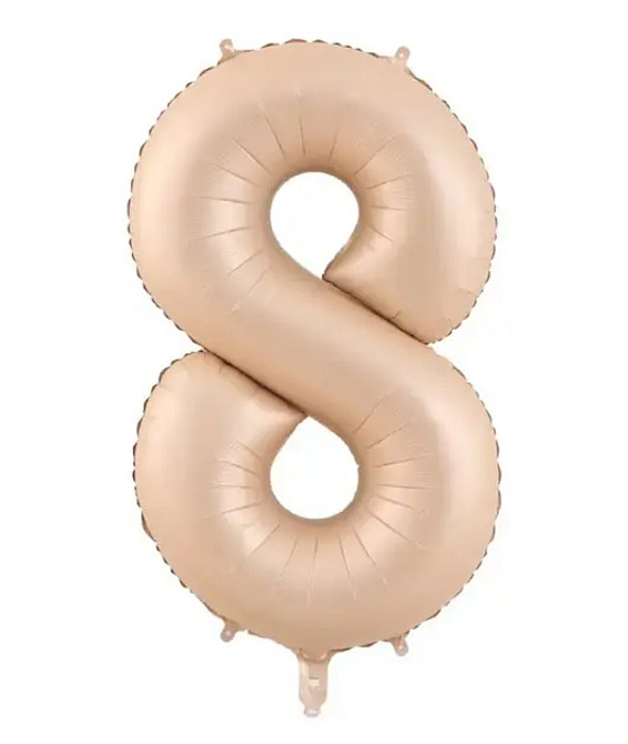 Цифра шарик 8 карамельный 32
