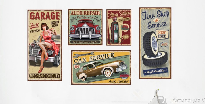 Виниловая наклейка настенная Ретро Киев - изображение 3