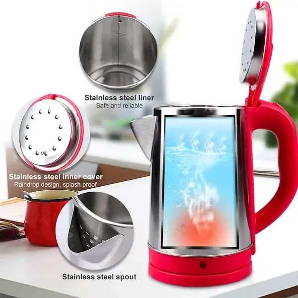 Компактный электрочайник BITEK BT-7883 2.3 л, 2000 Вт, нержавеющая сталь, автовыключение, защита от перегрева Одесса - изображение 7