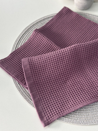 Вафельное полотенце Ideal Textile 70х140 см 240 г/м2 (56860827) Пудровий Черновцы - изображение 8