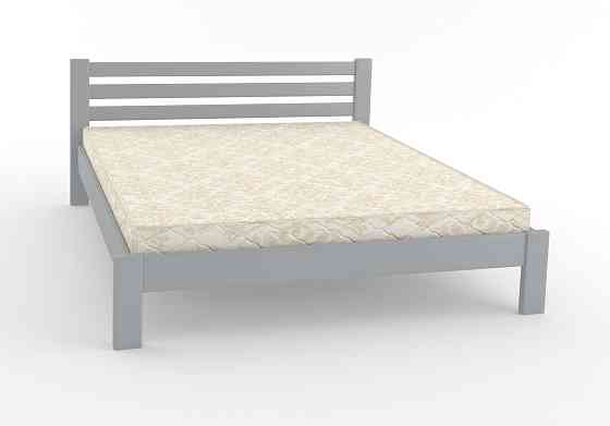 Двуспальная кровать Mebigrand Колумбия Светло-серый (RAL 7040) 140х200 см (DMBG-2044) Днепр