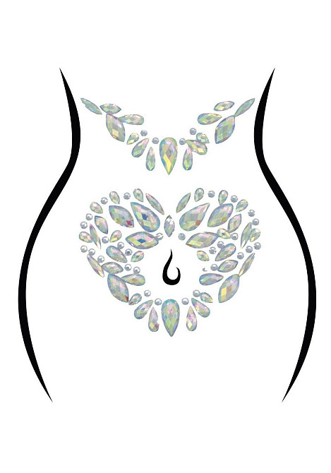 Стрази-прикраси для тіла Leg Avenue Novalie body jewels sticker, наліпки Sex Aura Київ - фото 1