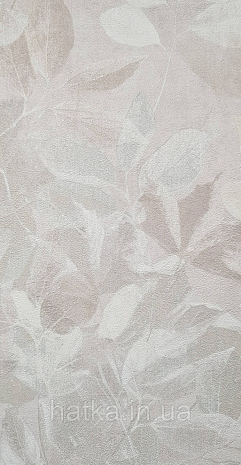 Шпалери вінілові на флізеліні Grandeco Time метрові квіти листя рожеві коричневі сірі Київ - фото 1
