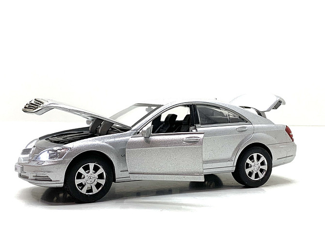 Машина Limo Toy Mercedes S Class інерційна відчиняються двері капот багажник 1:32 Сіра (AS-2705) Чернігів - фото 5
