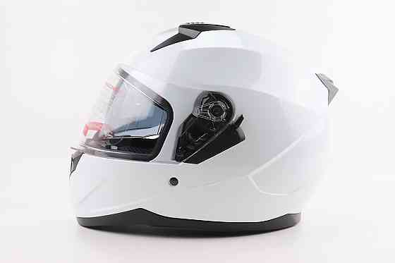 Шолом інтеграл, закритий (сертифікація DOT)+відкидні окуляри BLD-M67 L (59-60см), БІЛИЙ глянець Киев