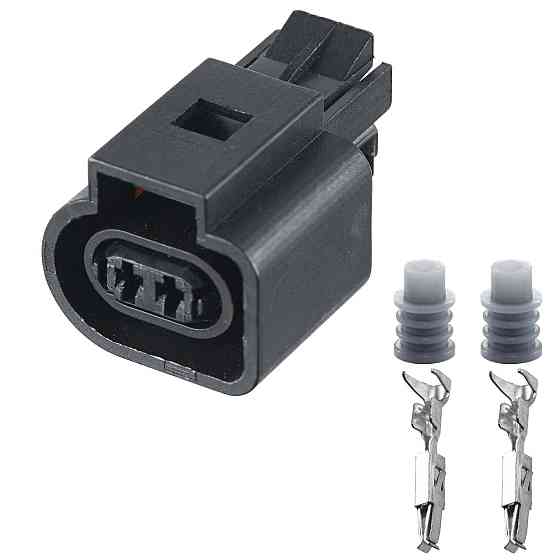 Роз'єм конектор 2-кон., Дат, Температури, Топл, Форсунка, Подсветка, 6N0973702, VAG Audi, Bugatti, Porsche, Seat, Skoda, VW Київ