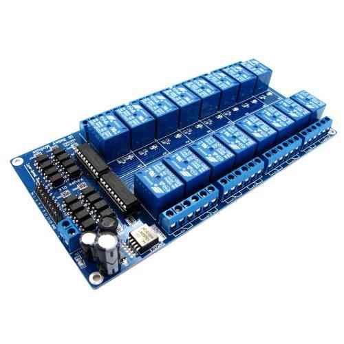 16-канальный модуль реле 12В для Arduino, PIC, ARM, управление нагрузкой и автоматизация Киев