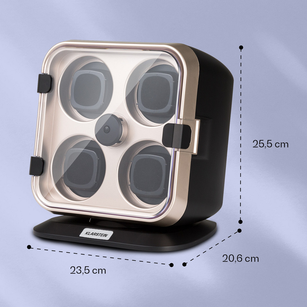 Clover Watch Winder 4 Часы 3 вращения 4 скорости LED Metallic (Германия, читать описание) Ровно - изображение 6