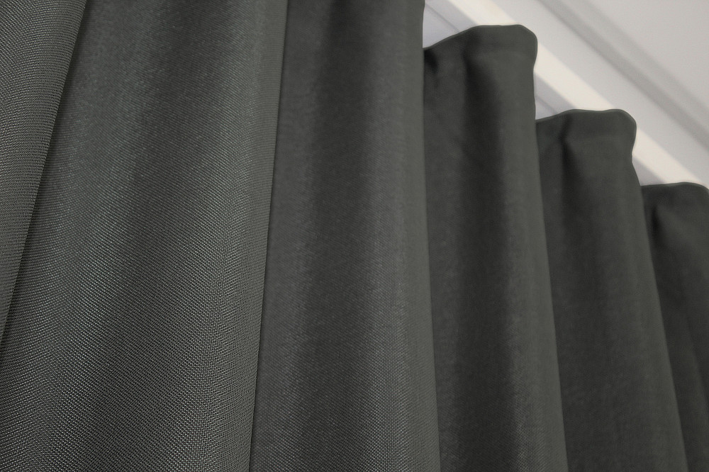 Комплект готових штор VR-Textil Льон Льон Мішковина № 1234ш Сірий 100х270 см 2 шт (31-496) Київ - фото 6