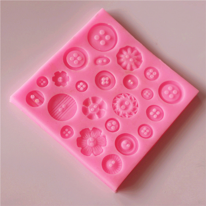 Молд Пуговицы 98 на 98 мм розовый Киев - изображение 8