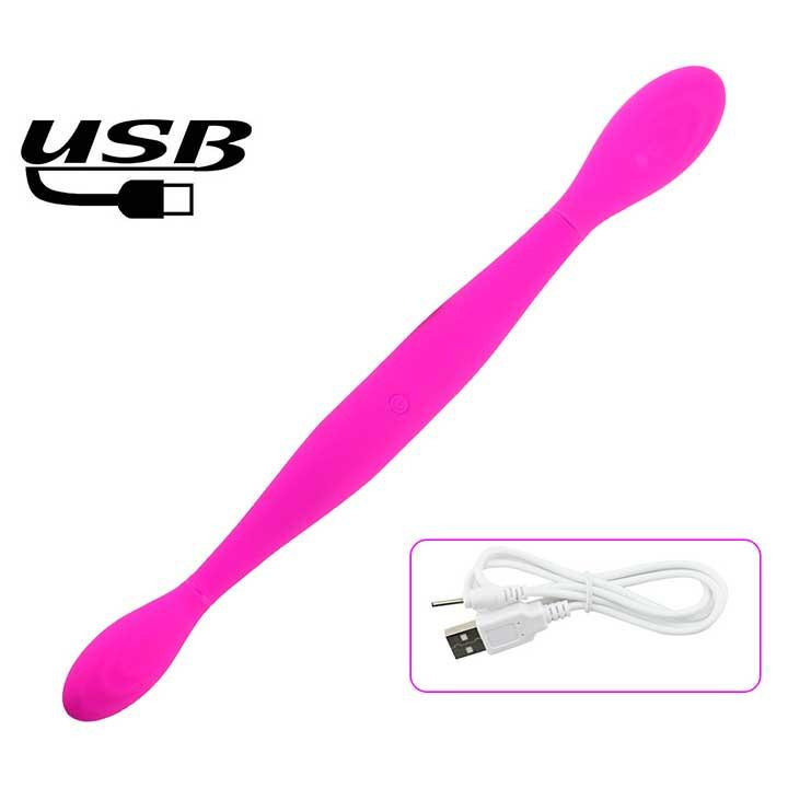 Двусторонний гибкий вибратор Toy Joy Infinity Double Dildo - Розовый – Вибраторы Винница - изображение 4