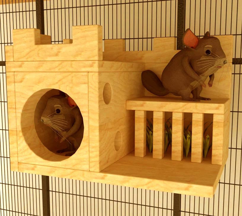 Домик для шиншиллы 
