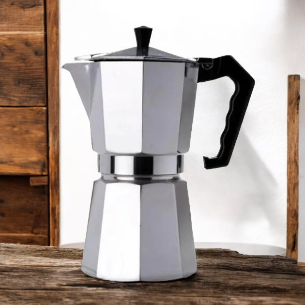 Кофеварка для молотого кофе UNIQUE UN-1911 (KP1-3 чашек) алюм. 135 мл Одесса - изображение 2