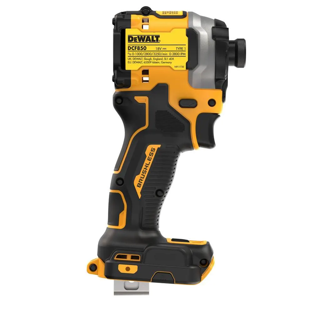 Професійний шурупокрут акумуляторний ударний безщітковий DeWALT DCF850NT : без АКБ,1 ⁄ 4, 206Нм (DCF850NT) Київ - фото 4