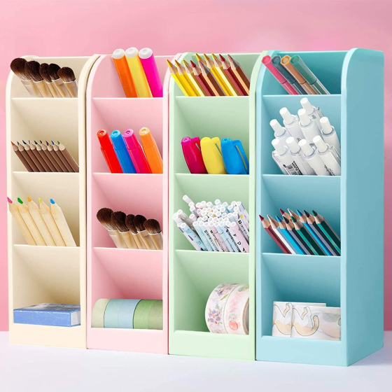 Органайзер настольный для канцелярии ручек и маркеров, органайзер для мелочей, в цвете черный Каменец-Подольский