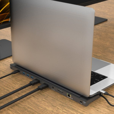 Порт-репликатор J5create Dock-Station USB-C 10-in-1 (HDMI/PD/USB-A/USB-C/LAN/картридер/audio) (JCD542-N) Винница - изображение 4