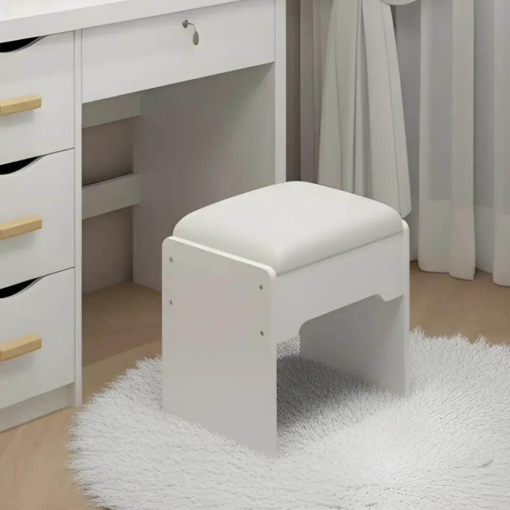 Туалетный столик с LED-зеркалом в форме сердца и пуфиком STL-MD 85 Коломия - фото 3