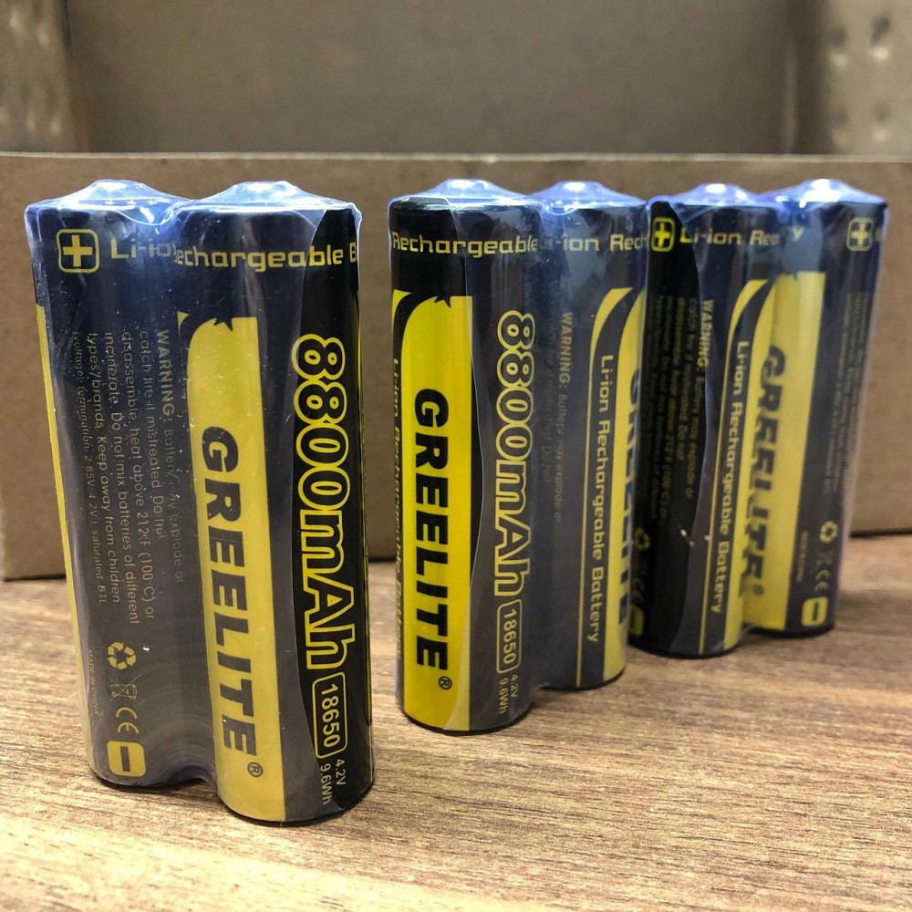 Акумулятор (1шт) 18650 Greelite 4.2V 9.6Wh Li-ion батарейка MW-815 для ліхтарика Київ - фото 3