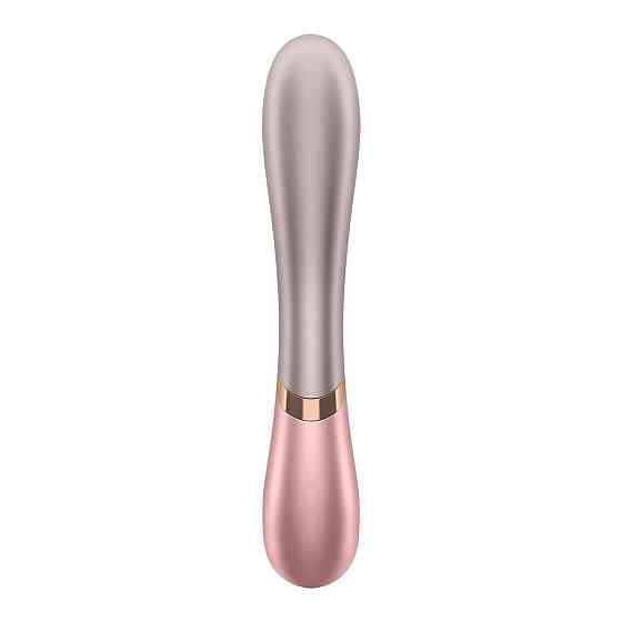 Смарт вібратор-кролик із підігрівом Satisfyer Hot Lover Pink Sex Aura Київ