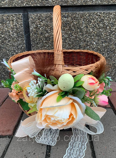 Корзины плетеные ручной работы с декором Киев - изображение 3
