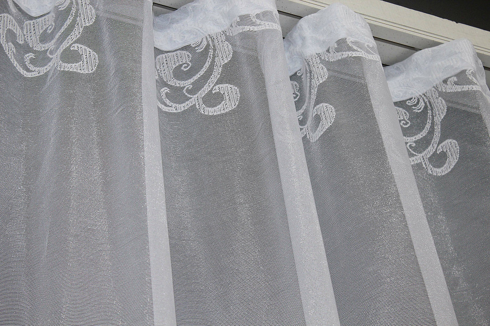 Тюль VR-Textil 1421т Преміум Жакард Білий 400х270 см (42-0865) Київ - фото 7