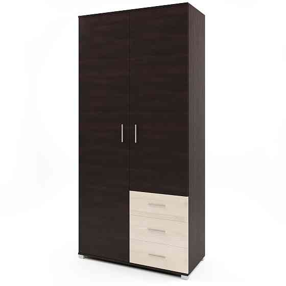 Шкаф прямой с ящиками Эверест Бриз ШП-4 венге + дуб молочный (DTM-2296) Днепр