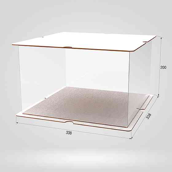 Коробка для тортів, квітів та подарунків EKOSTAR 310х310х200 Київ