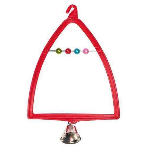 Игрушка Природа для попугаев Качели с колокольчиком 12 х 19 см Киев