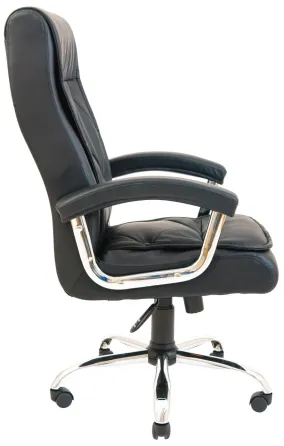 Офисное Кресло Руководителя Richman Telavi Fly 2230 Хром М3 MultiBlock Черный Киев