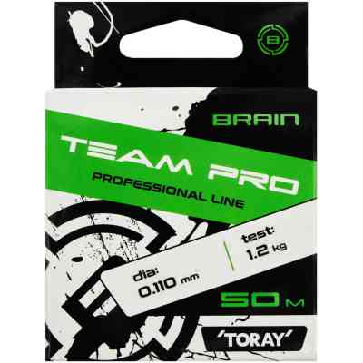 Волосінь Brain Team Pro 50m (clear) 0.110mm 1.2 kg (1858.26.82) Вінниця