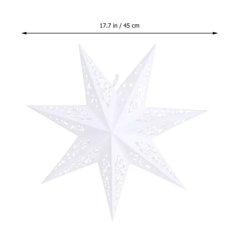 Картонная звезда объемная 45 см белый Киев - изображение 3