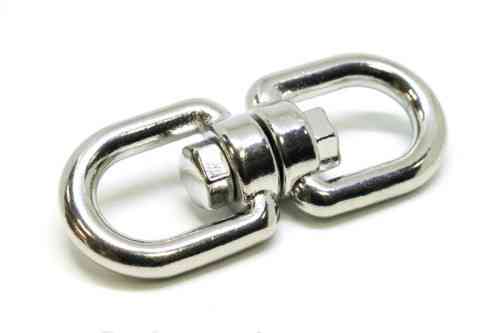 Вертлюг нікельований 3.8мм петля-петля (пачка, красно 20 шт.) APRO Рівне