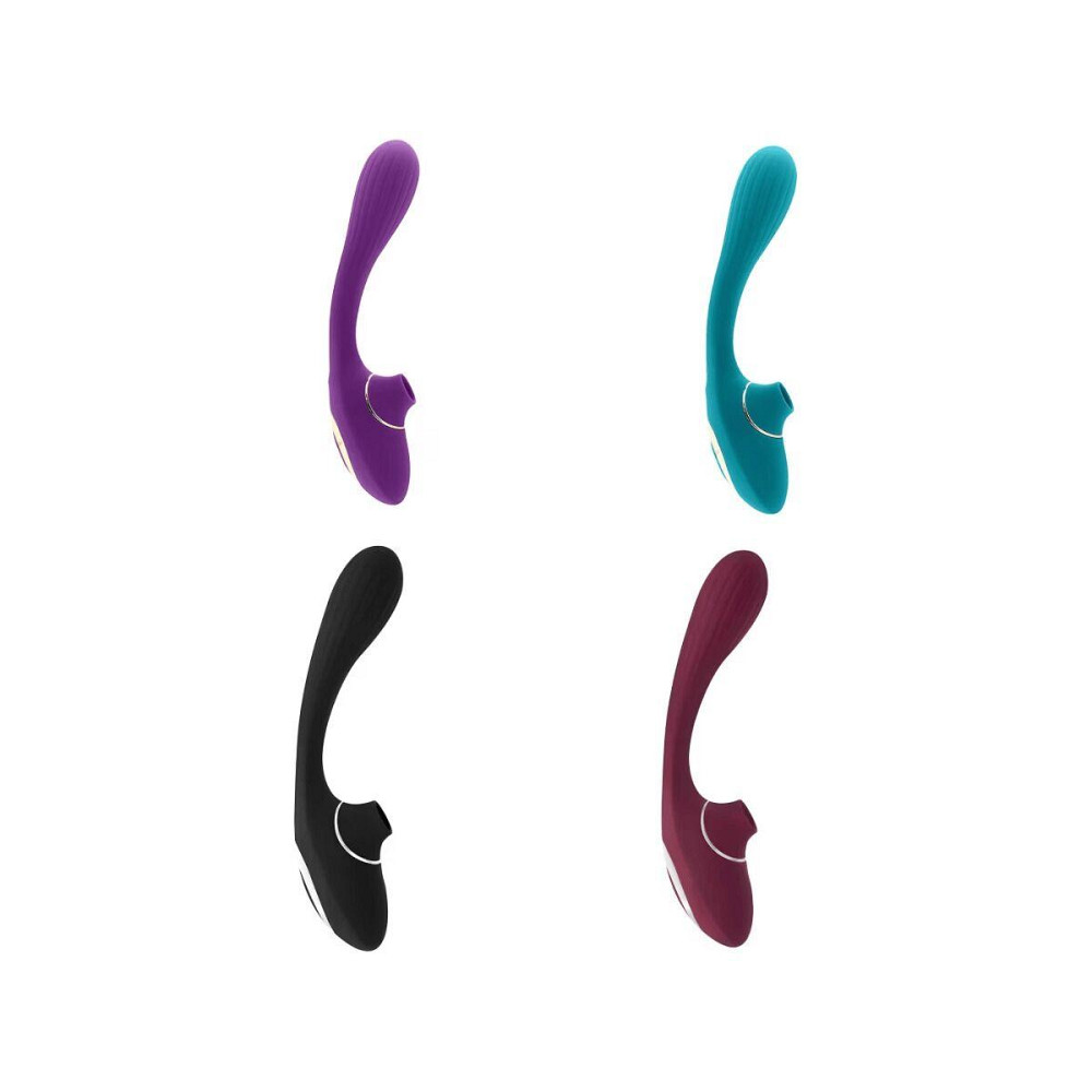 Вібратор S Pleasures Dual Suction - Turquoise Sex Aura Київ - фото 6