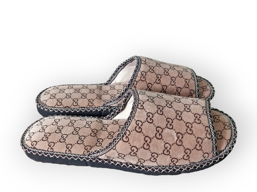 Відкриті капці Чоловічі, бежевий GG, домашні капці Одеса - фото 1